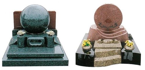 中国加工によるデザイン墓石.jpg